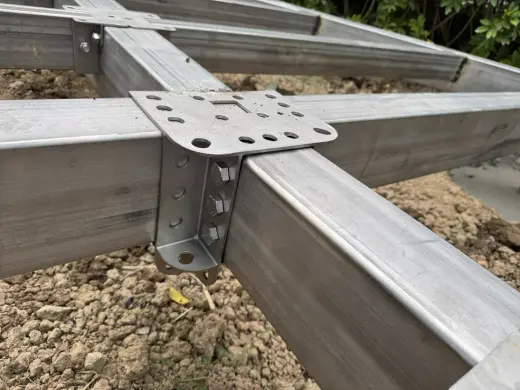 Rhombic dodecahedron 304 stainless steel frame, hubs and on-site assembly 6