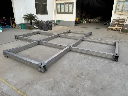 Rhombic dodecahedron 304 stainless steel frame, hubs and on-site assembly 13