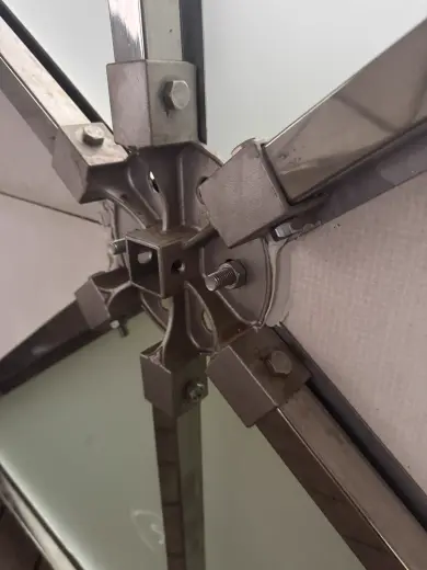 Rhombic dodecahedron 304 stainless steel frame, hubs and on-site assembly 20