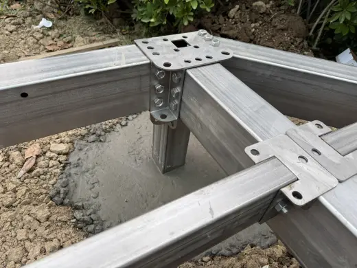 Rhombic dodecahedron 304 stainless steel frame, hubs and on-site assembly 28