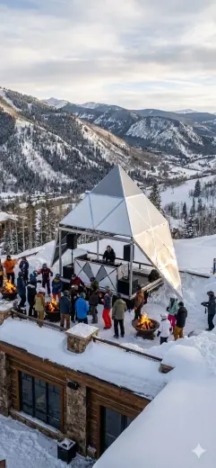 Rhombic pyramid event stage structure in the mountains 2