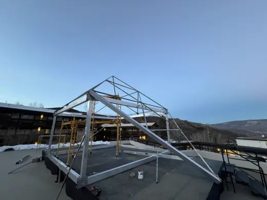 Rhombic pyramid event stage structure in the mountains 3