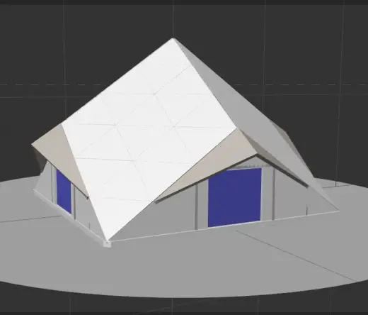 10 Meter Rhombic Dodecahedron Pyramid design model 1